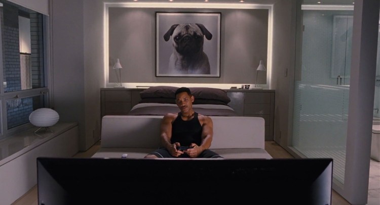 Мопс в очках арт