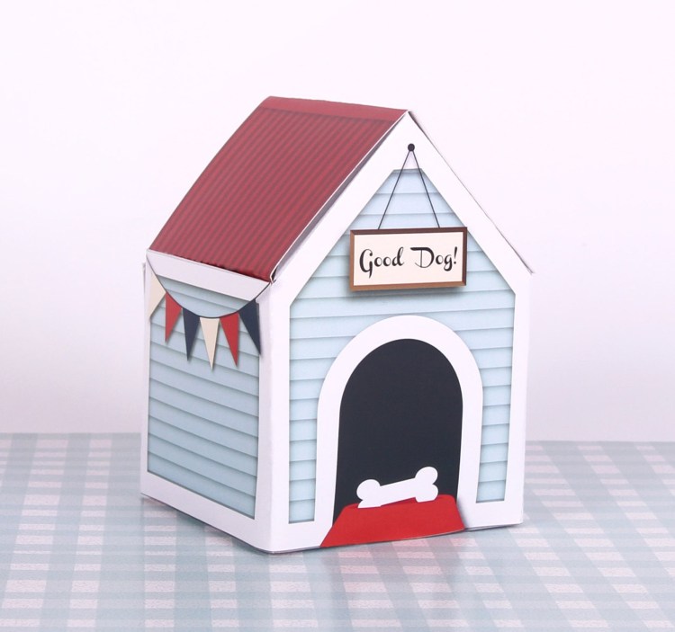 Картонный домик для собаки
