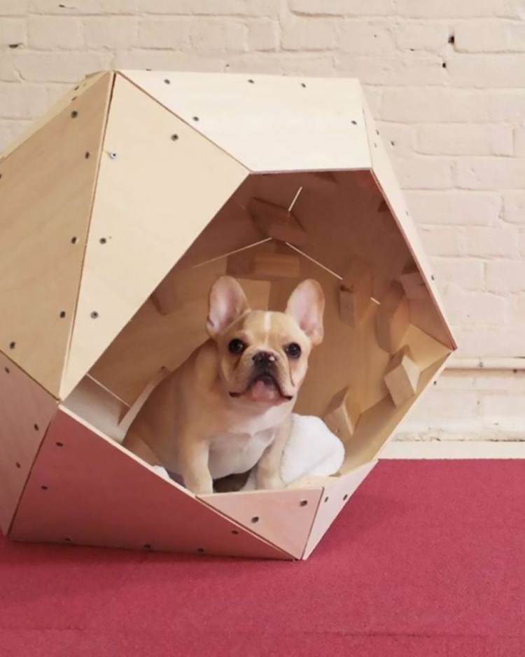 Будка из коробки для собаки