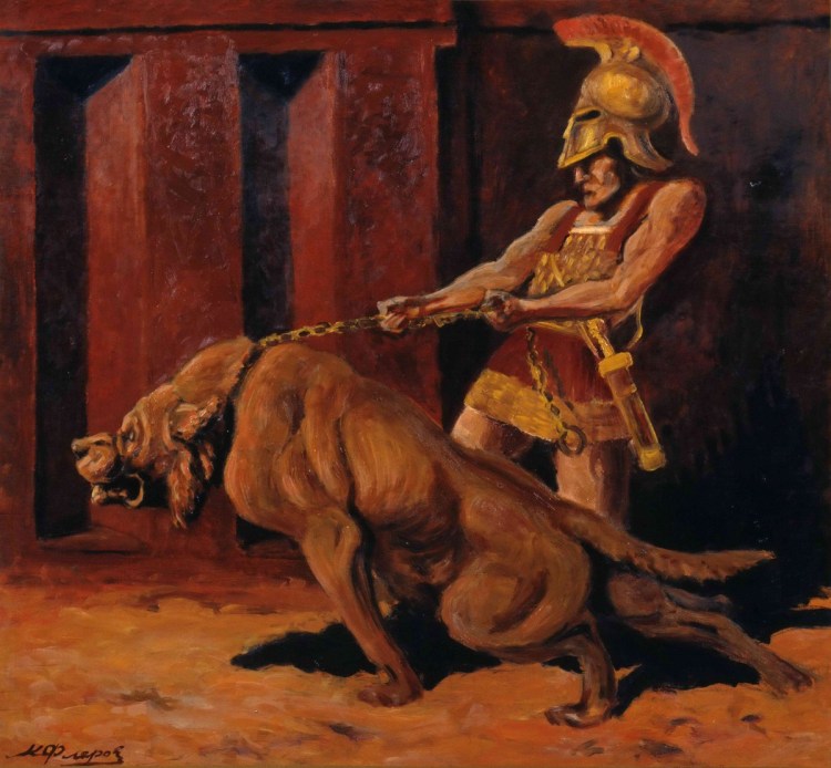 Собаки испанских конкистадоров боевые