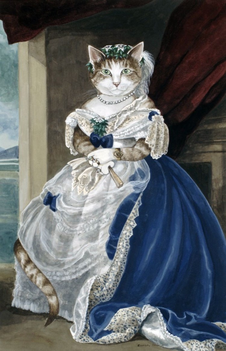 Игрушка кошка в платье