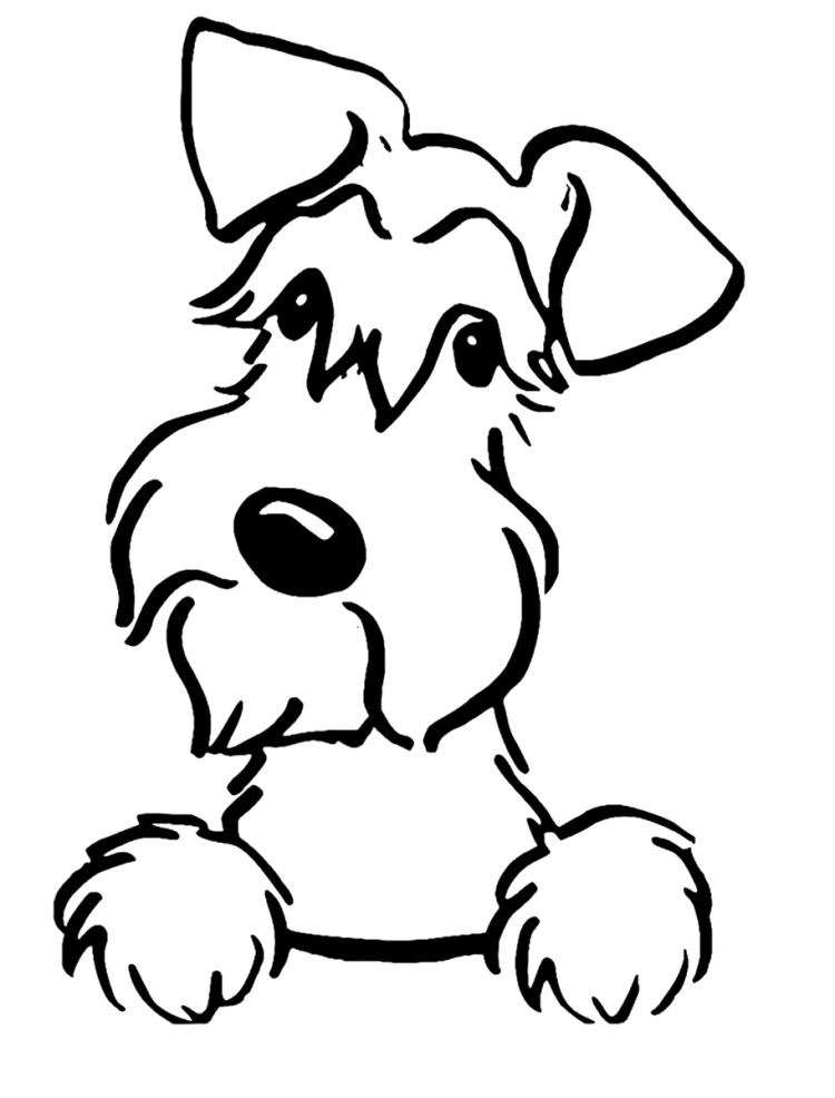 Фокстерьер гладкошерстный силуэт