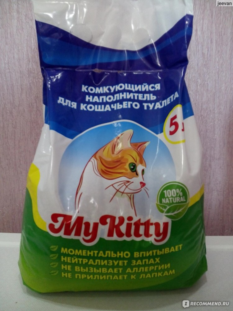 Наполнитель для кошачьего туалета комкующийся my Kitty 5л
