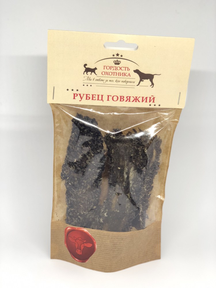 Рубец говяжий ХL-мягкая упаковка (66 г) Титбит