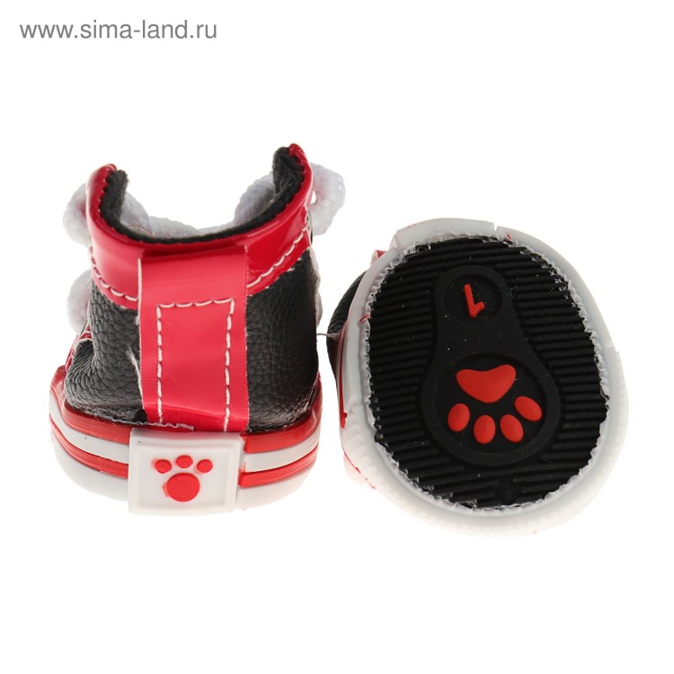 Tirol ботинки для собак черные с красным артикул 12241263