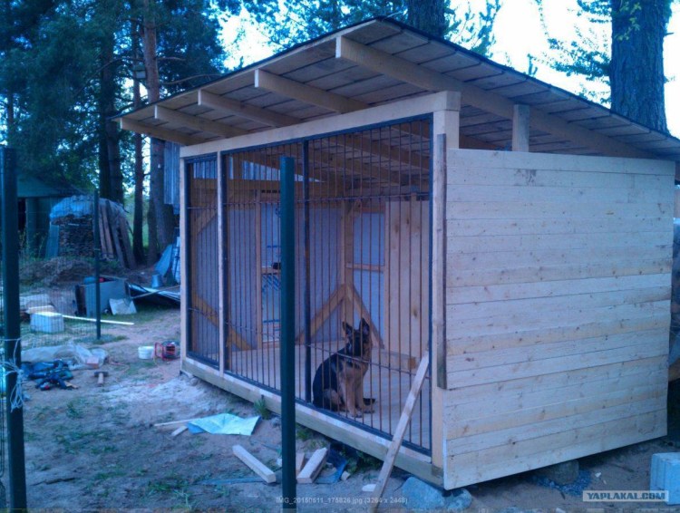 Будка для собаки с тамбуром чертежи