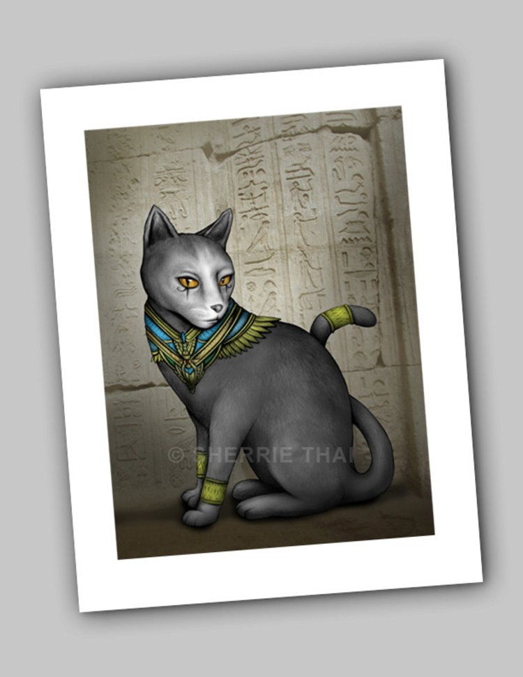 Богиня Бастет Папирус