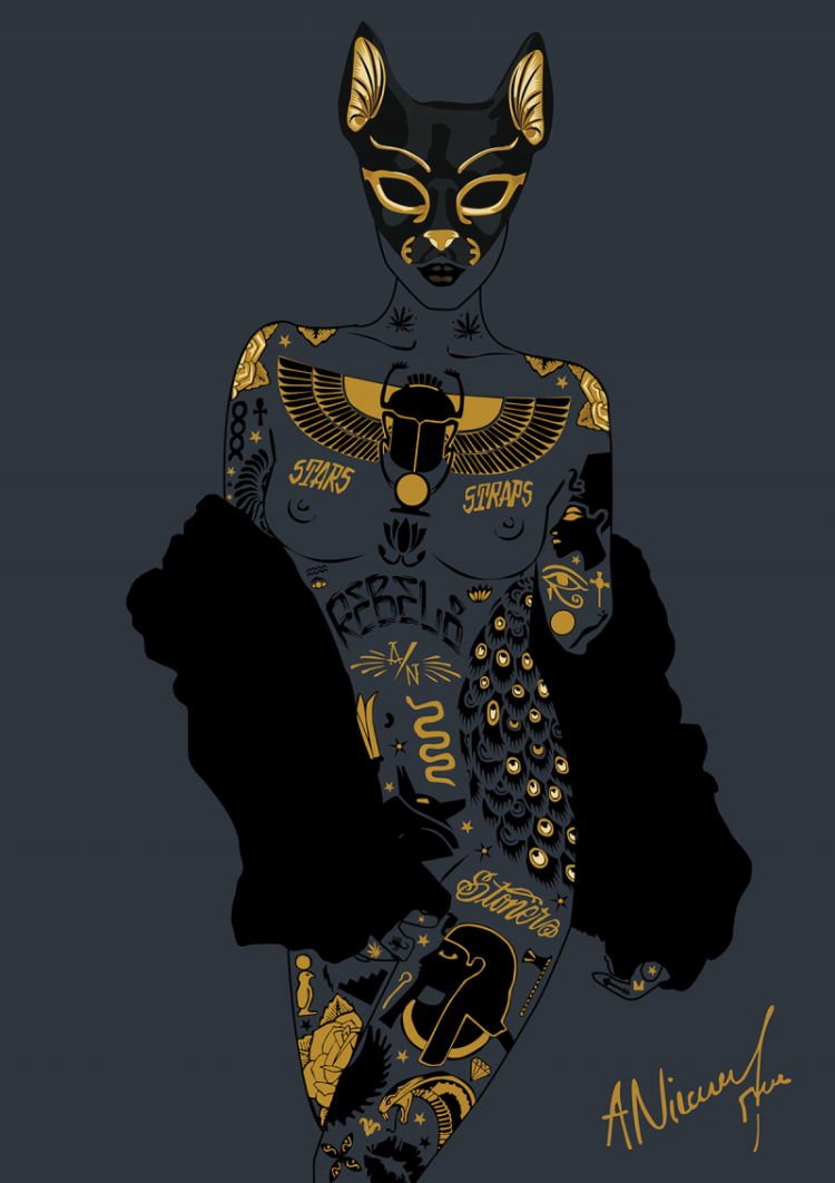 Египетская кошка фулл Zone Ankha