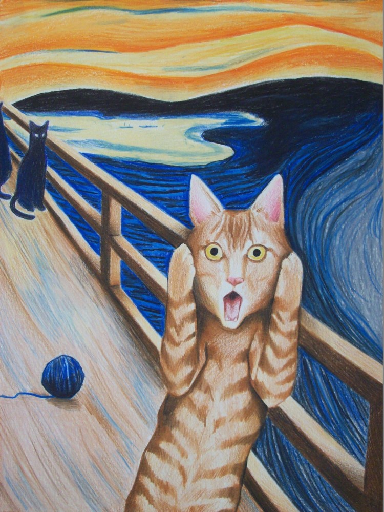 Мона Лиза с котиком