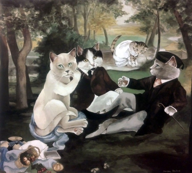 Коты в знаменитых картинах
