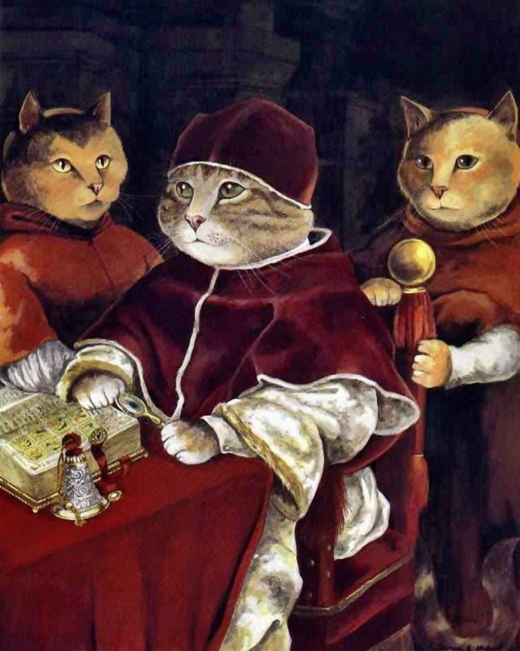 Мона Лиза с котом