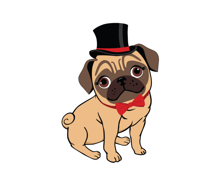 Мопс клипарт