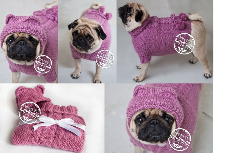 Вязаный свитер для фокстерьера