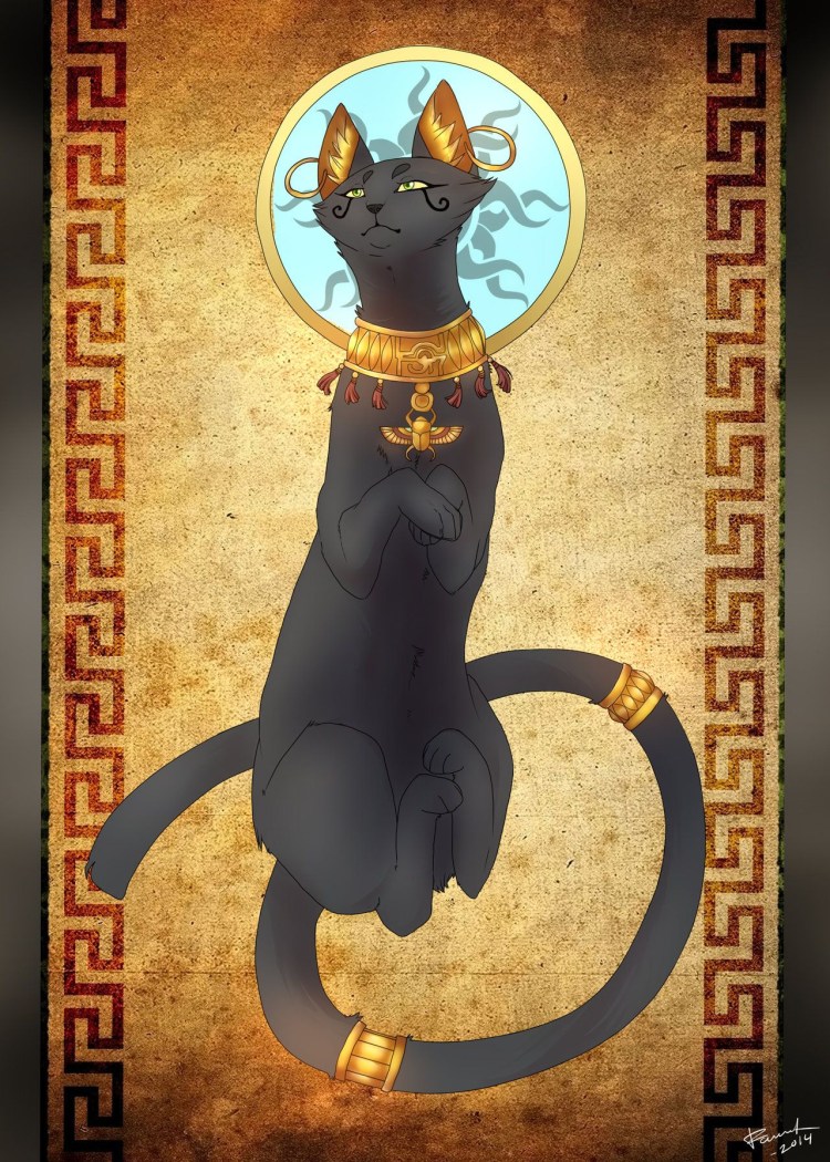 Египетская кошка стилизация