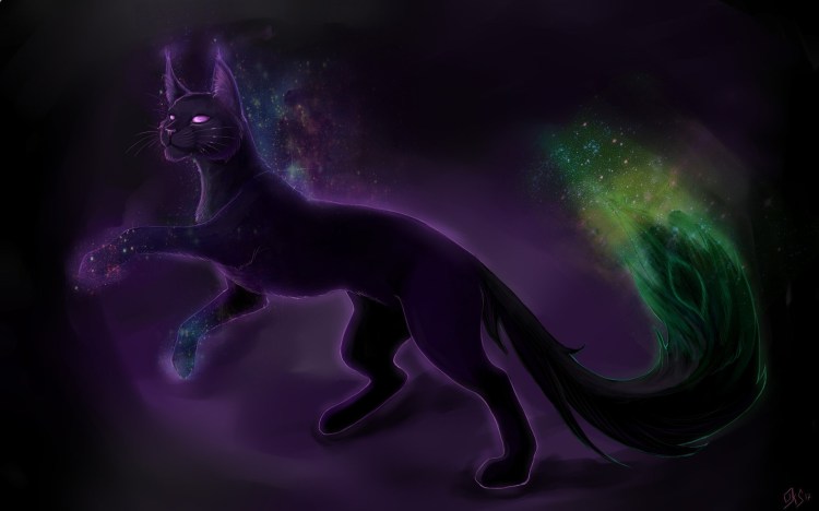 Фиолетовая кошка