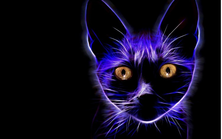 Фиолетовая кошка