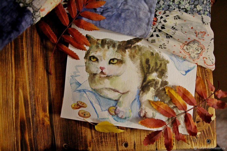 Веселые зимние коты