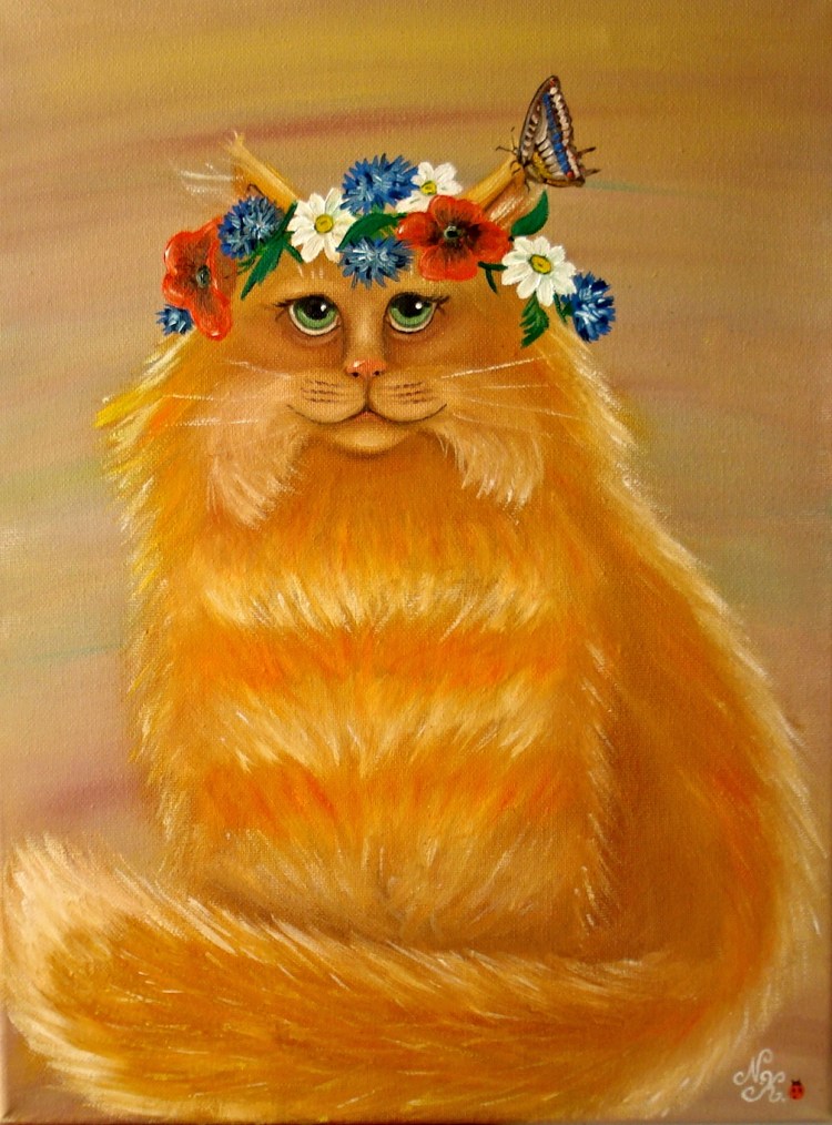 Кот под одеялом