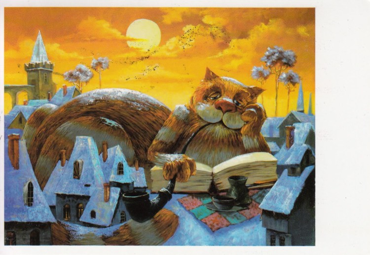 Кот в одеяле