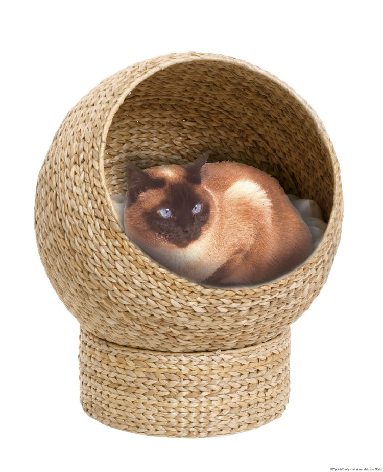 Плетеный домик для кошки