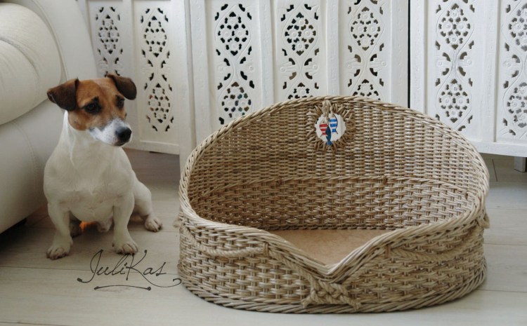 Плетеные лежанки для кошек