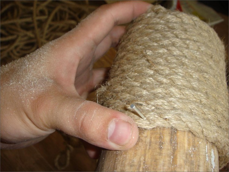 Домик для кошки из шпагата