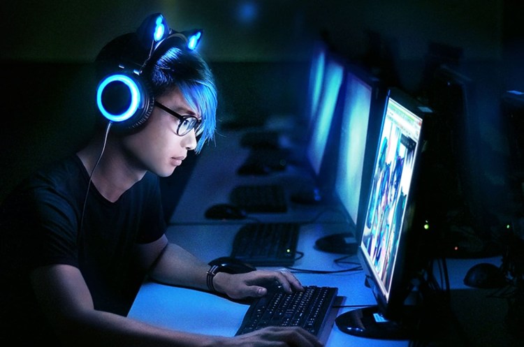 Кот геймер арт