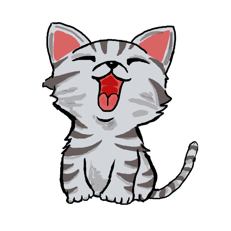 Кот Пушин для срисовки