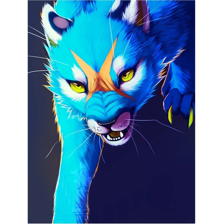 Кошку покрасили