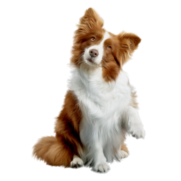 Бордер колли рыжий щенок