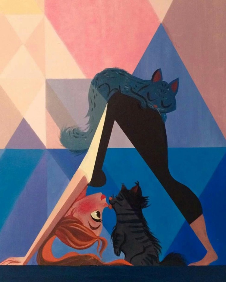 Милые иллюстрации йога