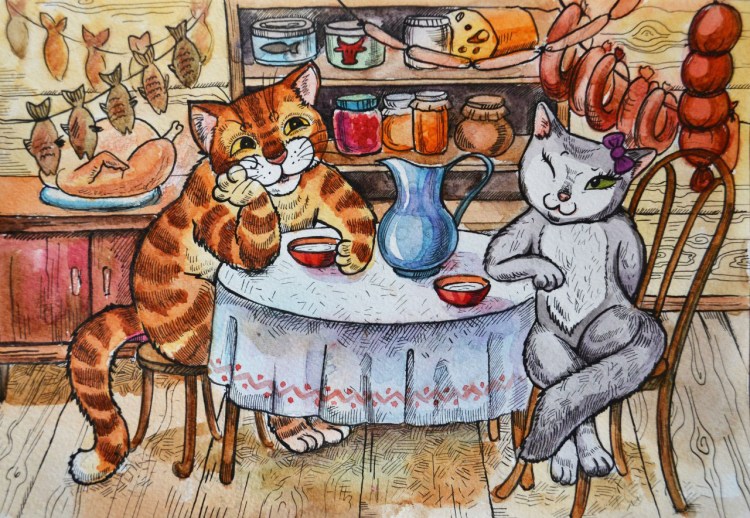 Чаепитие с котами