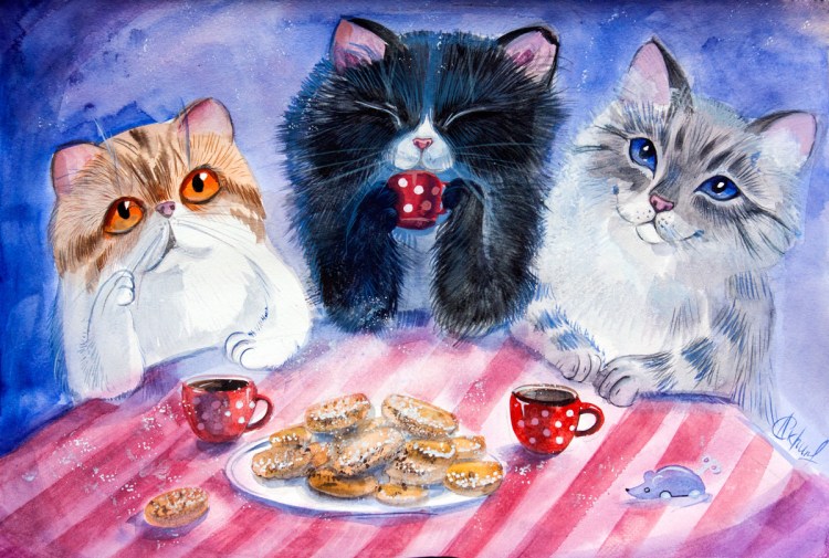 Чаепитие с котами
