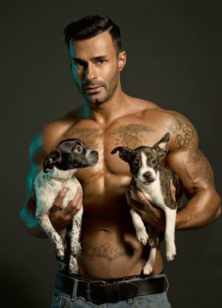 Мужчина с собакой