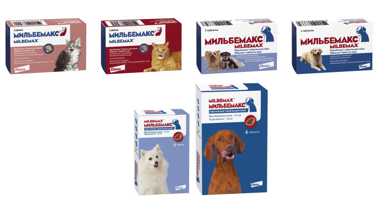 Elanco Мильбемакс для взрослых собак, 2 таб