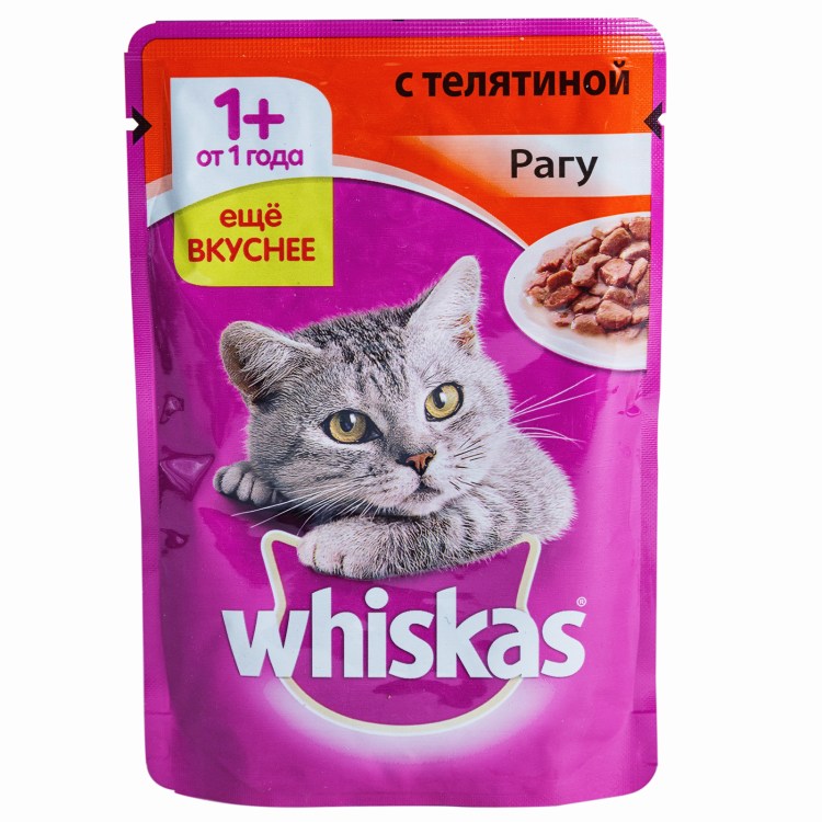 Вискас телятина рагу 85г