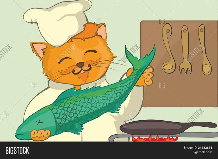 Кот на рыбалке