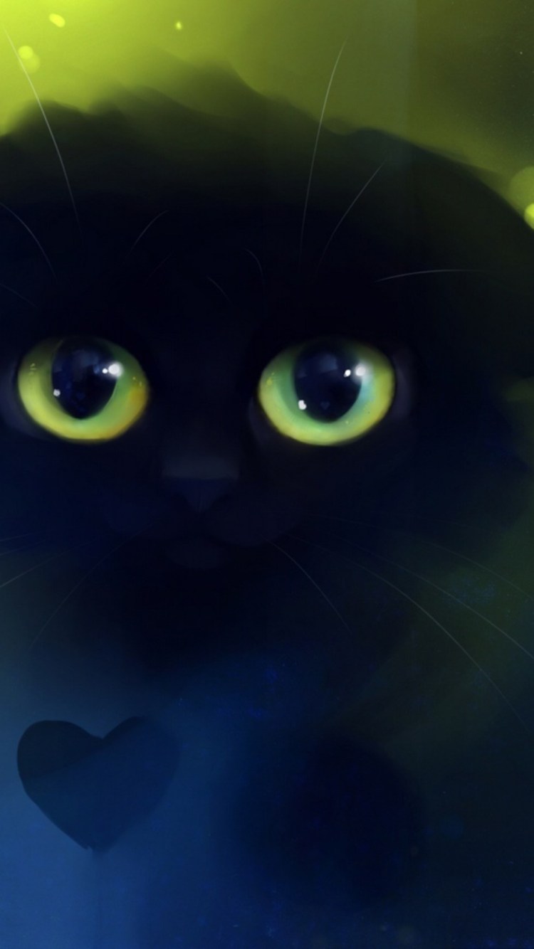 Кот с зелеными глазами