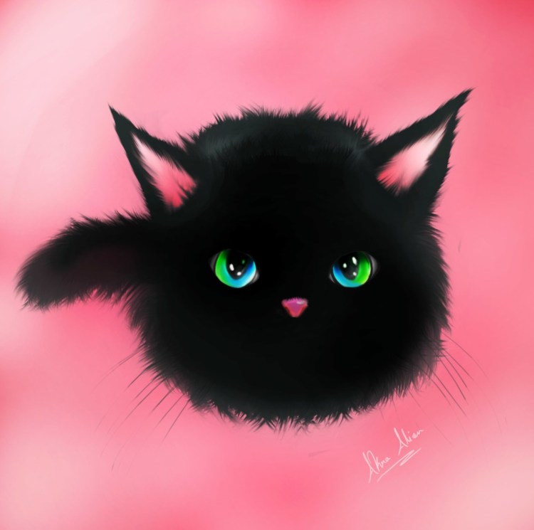 Красивый серый кот иллюстрация