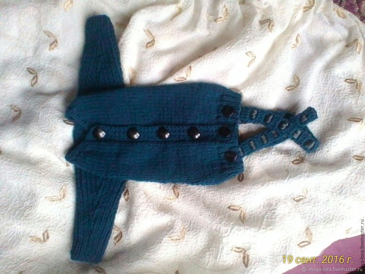 Вязаные штанишки для собачки