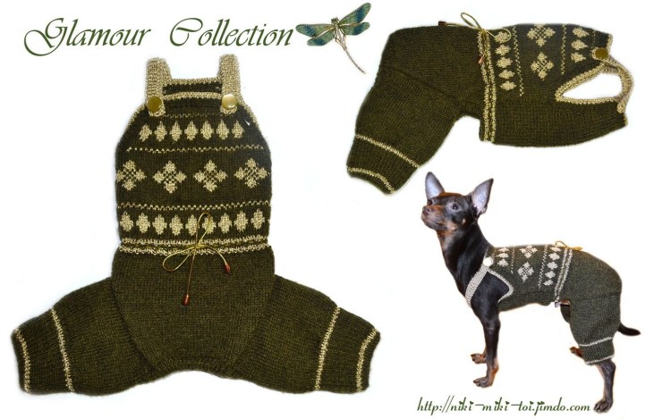 Вязаная одежда для собак той терьеров