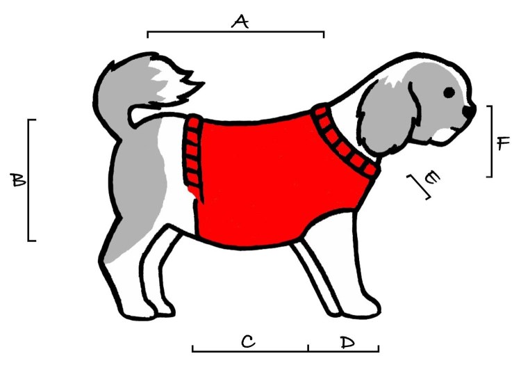 Комбинезон для собаки спицами