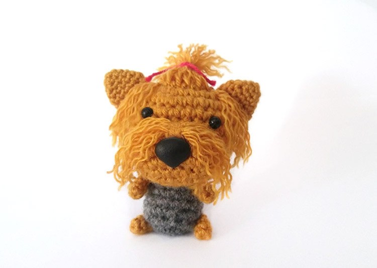 Вязаные собака Йоркширский терьер