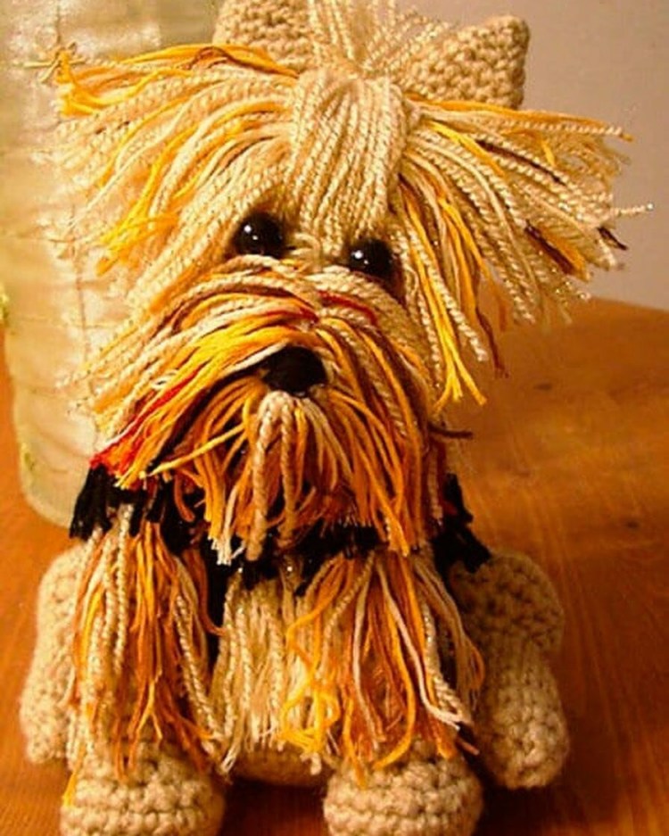 Игрушка вязаный Йорк
