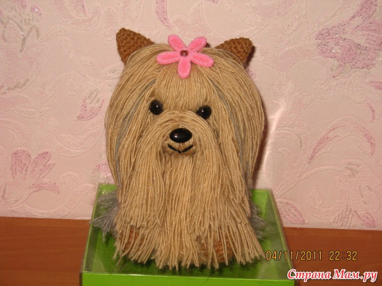 Йоркширский терьер из бисера