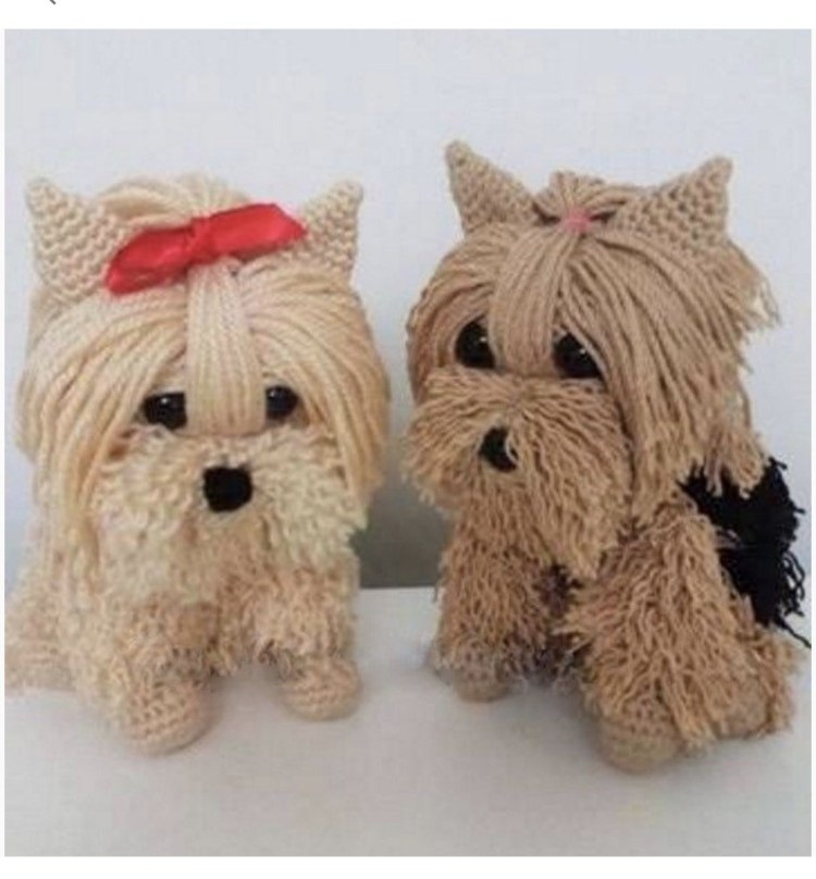 Амигуруми собачка Йорк