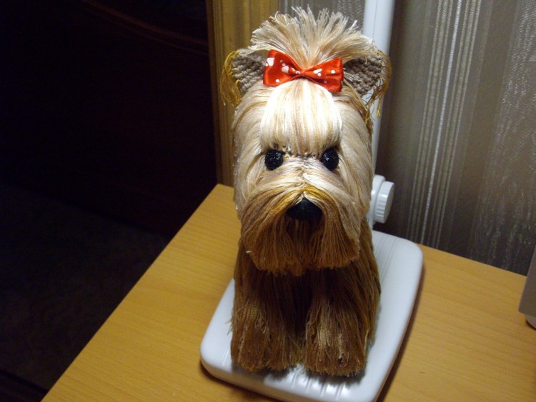 Йоркширский терьер амигуруми мини