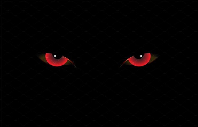 Светящиеся глаза в темноте