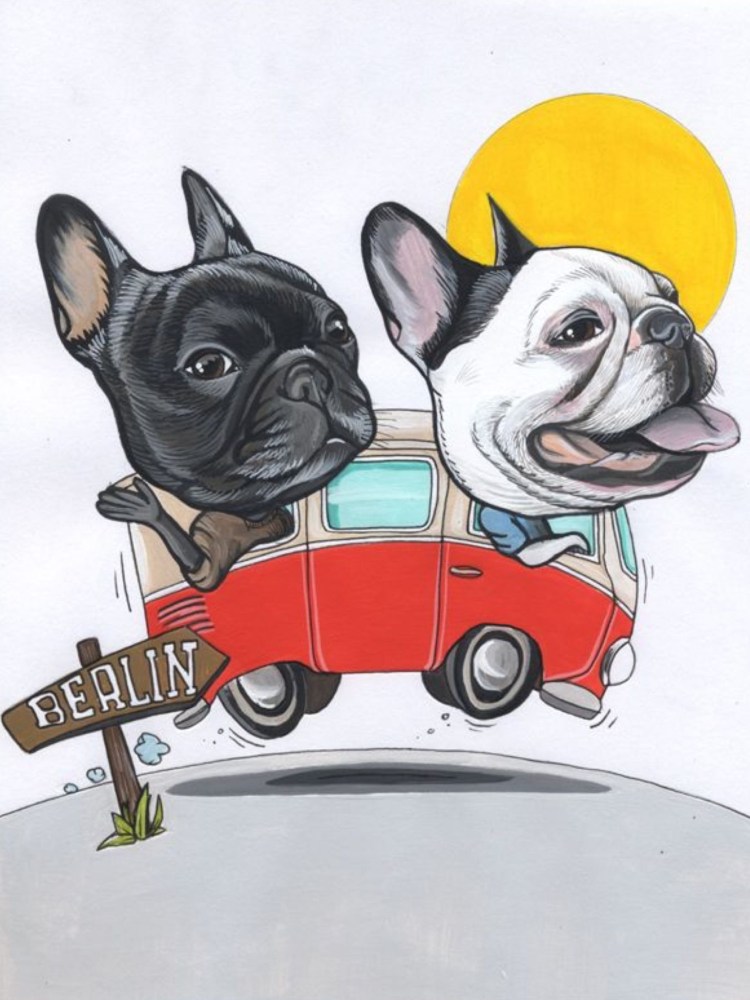 Мультяшные бульдоги