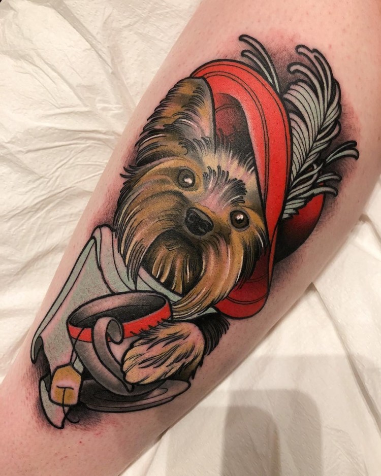 Трафарет Йоркширский терьер